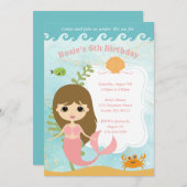 Einladungen von Mädchen zum Geburtstag (Vorne/Hinten)