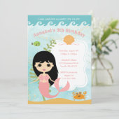 Einladungen von Mädchen zum Geburtstag (Stehend Vorderseite)