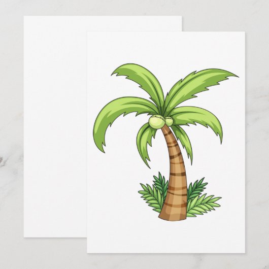 Einladungen von Palmen (Vorne/Hinten)