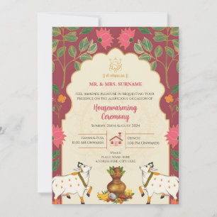 Einladungen von Pichwai Lotus Housewarming