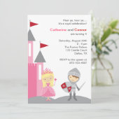 Einladungen von Prinzessin und Ritter (Stehend Vorderseite)