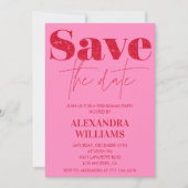 Einladungen von Rosa Friendsmas Save the Date (Vorderseite)