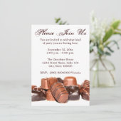 Einladungen von Schokoladen (Stehend Vorderseite)