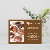 Einladungen von Schokoladen (Stehend Vorderseite)