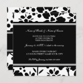 Einladungen von schwarzen und weißen Anhängern (Vorne/Hinten)