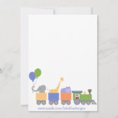 Einladungen von Tieren auf Zugvögeln (Rückseite)