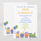 Einladungen von Tieren auf Zugvögeln (Vorne/Hinten)