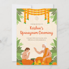 Einladungen von Upanayanam Thread Zeremonie lädt e