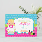 Einladungen von Wellness-Center zur Geburtstagspar (Stehend Vorderseite)