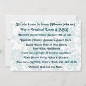 Einladungen von Woody Wave Luau (Rückseite)