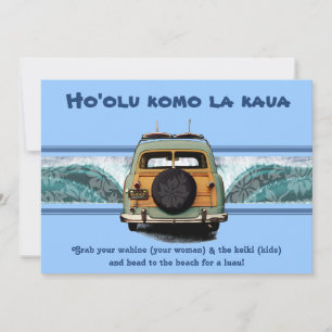 Einladungen von Woody Wave Luau