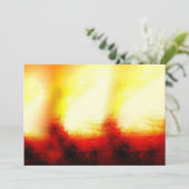 Einladungen zu abstrakten Flammen (Stehend Vorderseite)