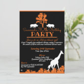 Einladungen zu afrikanischem Thema (Stehend Vorderseite)