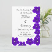 Einladungen zu afrikanischer Violette (Stehend Vorderseite)