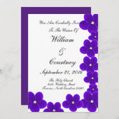 Einladungen zu afrikanischer Violette (Vorne/Hinten)