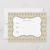 Einladungen zu antiken Cream Lace (Rückseite)