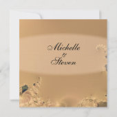 Einladungen zu antiken Goldhochzeiten (Rückseite)