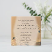 Einladungen zu antiken Goldhochzeiten (Stehend Vorderseite)