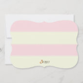 Einladungen zu Baby Shower Girl Clothesline (Rückseite)