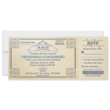 Einladungen zu Beach Wedding Vintag Boarding