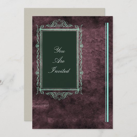 Einladungen zu Bildrahmen (Vorne/Hinten)