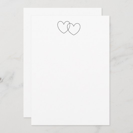 Einladungen zu "blockierenden Herzen" (Vorne/Hinten)