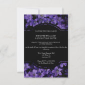 Einladungen zu Bloral Black Wedding (Vorderseite)