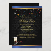 Einladungen zu Blue Border Corporate Holiday Party (Vorne/Hinten)