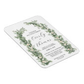 Einladungen zu Blumenarchaufführungen Magnet (Rechte Seite)