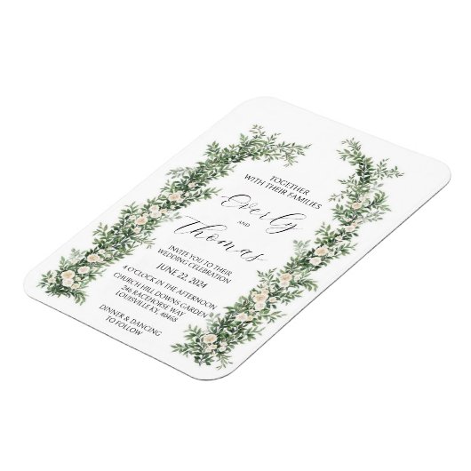 Einladungen zu Blumenarchaufführungen Magnet (Linke Seite)