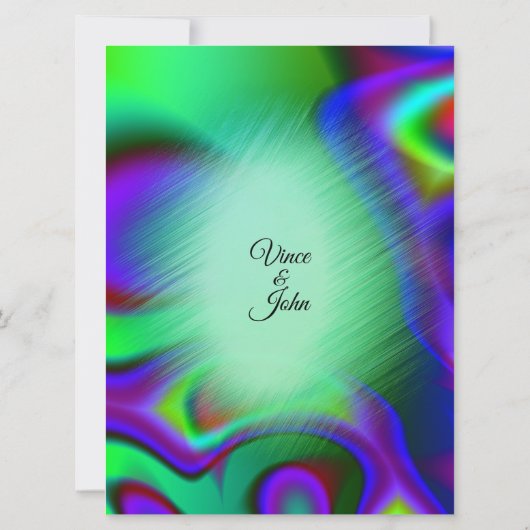 Einladungen zu Bohemischen Design-Hochzeiten (Rückseite)