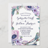 Einladungen zu Boho Feather & Floral Wreath (Vorderseite)