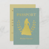 Einladungen zu Brautparty-Passport (Vorne/Hinten)