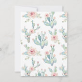 Einladungen zu Cactus Baby Girl (Rückseite)