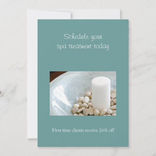 Einladungen zu Candle w/ River Rocks (Vorderseite)