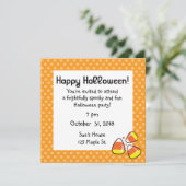 Einladungen zu Candy Corn Halloween-Party (Stehend Vorderseite)