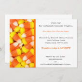 Einladungen zu Candy Corn Halloween-Party (Vorne/Hinten)