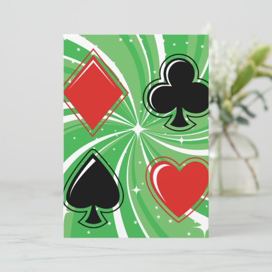 Einladungen zu Card Anzugs (Stehend Vorderseite)