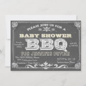 Einladungen zu Chalkboard Baby Shower GRILLEN (Vorderseite)