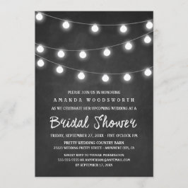 Einladungen zu Chalkboard und Lights Bridal Dusche