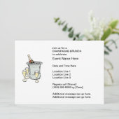 Einladungen zu Champagne Brunch (Stehend Vorderseite)