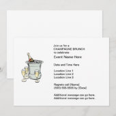 Einladungen zu Champagne Brunch (Vorne/Hinten)