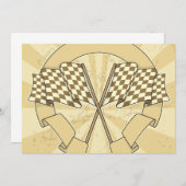 Einladungen zu Checked Racing Flags (Vorne/Hinten)