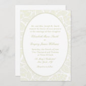 Einladungen zu Cream&White Lace Hochzeit (Vorne/Hinten)