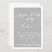 Einladungen zu den Duschen des Gray Classy Couple (Vorne/Hinten)