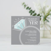 Einladungen zu Diamantring-Einladungen für Begegnu (Stehend Vorderseite)