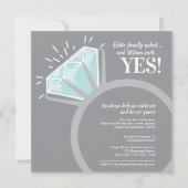 Einladungen zu Diamantring-Einladungen für Begegnu (Vorderseite)