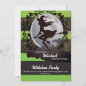 Einladungen zu einem verwischten Halloween-Party (Vorderseite)