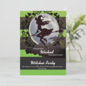 Einladungen zu einem verwischten Halloween-Party (Stehend Vorderseite)