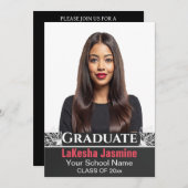 Einladungen zu einer afrikanischen Graduation (Vorne/Hinten)